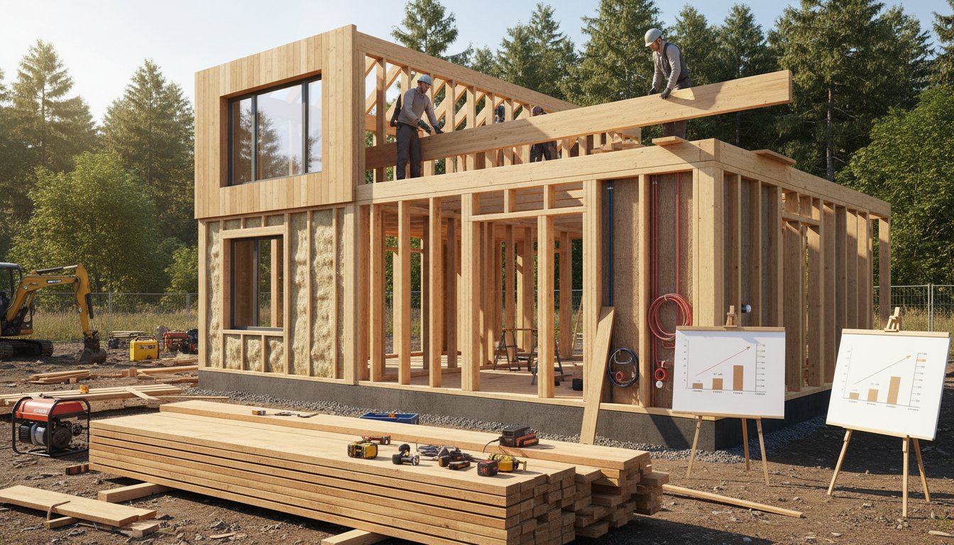 découvrez les avantages et inconvénients de la construction d'une maison en bois, ainsi qu'une estimation des prix pour concrétiser votre projet de manière écologique et économique.