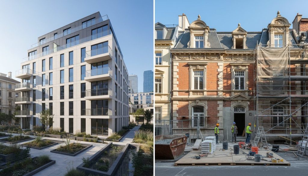 découvrez les avantages et inconvénients de l'investissement immobilier dans le neuf et l'ancien rénové pour faire un choix éclairé et rentable.