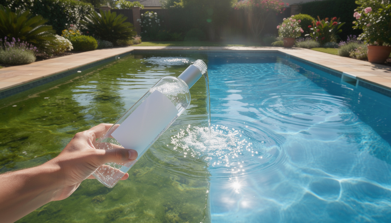 découvrez comment éliminer rapidement et efficacement l'eau verte de votre piscine grâce à un produit miracle, pour une eau claire et saine toute la saison.